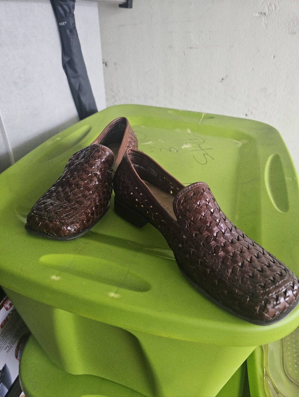 Womansc Woven Slip-On Dress Loafer - Brown